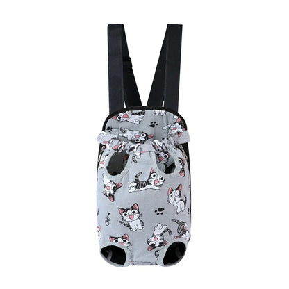 Adjustable Cat Carrier Bag – Double Shoulder Pet Backpack, Portable Travel, Outdoor, Camping & Hiking Bag for Cats and Small Dogs
