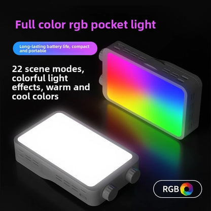 40W Mini Portable LED Video Light - Rechargeable Fill Light with PD Mobile Charging
