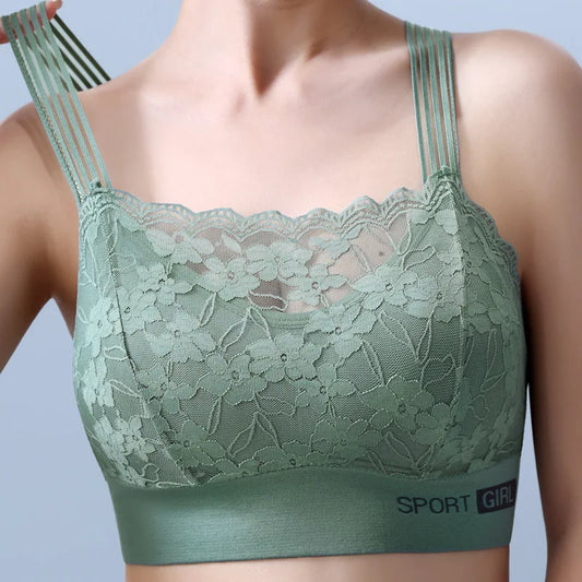 Women’s Sexy Lace Seamless Bra — Large Size Comfortable Breathable Sports Sleep Tube Top