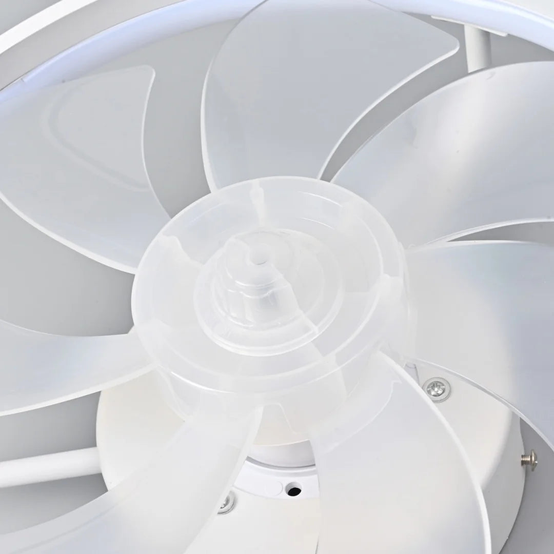 Modern LED Ceiling Fan Light with DC Motor - 6 Speed, Timer, Low Floor Attic Fan, Remote Control Decorative Light