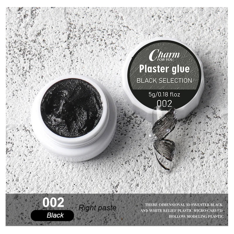 6 Colors 3D Sand Texture Gel Nail Polish Set – No Wipe Top Coat Needed UV Nail Art Lacquer with Plaster Effect Finish