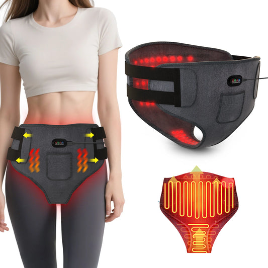 162-LED Red Light Therapy Device – 660nm Vaginitis & Menstrual Pain Relief Massager for Stomach and Waist