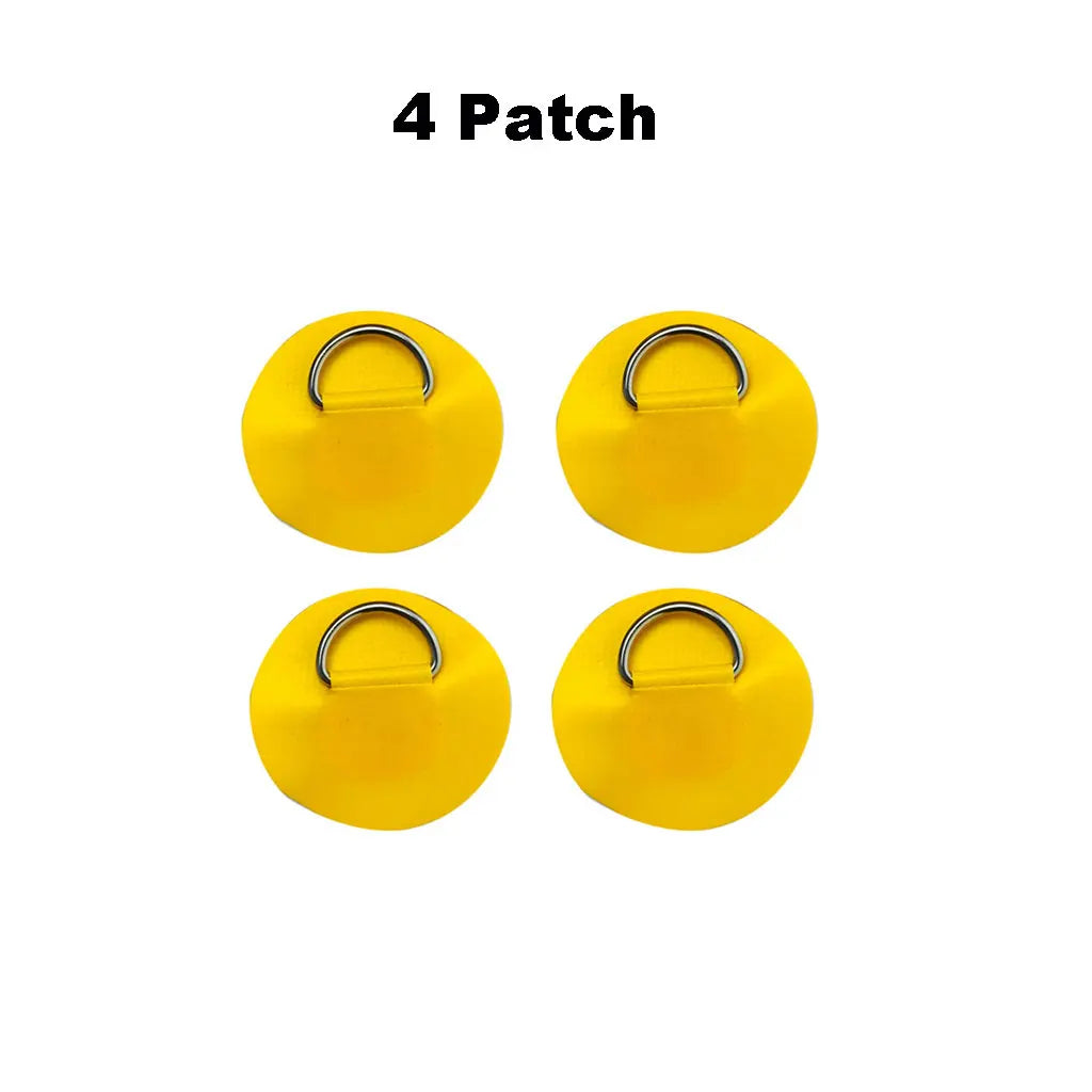 6.5CM D-Ring PVC Patch – Inflatable Boat, Kayak, SUP, Dinghy & Canoe Rope Ring Attachment