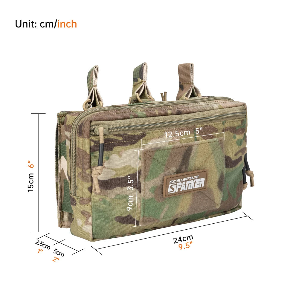 Tactical MOLLE Triple Magazine Pouch – Open-Top Universal Cartridge Holder & Accessories Bag