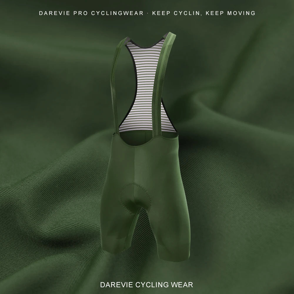 DAREVIE Men's Cycling Bib Shorts - Seamless 2.0 Pro Padded Shorts For Long Distance 500KM Rides