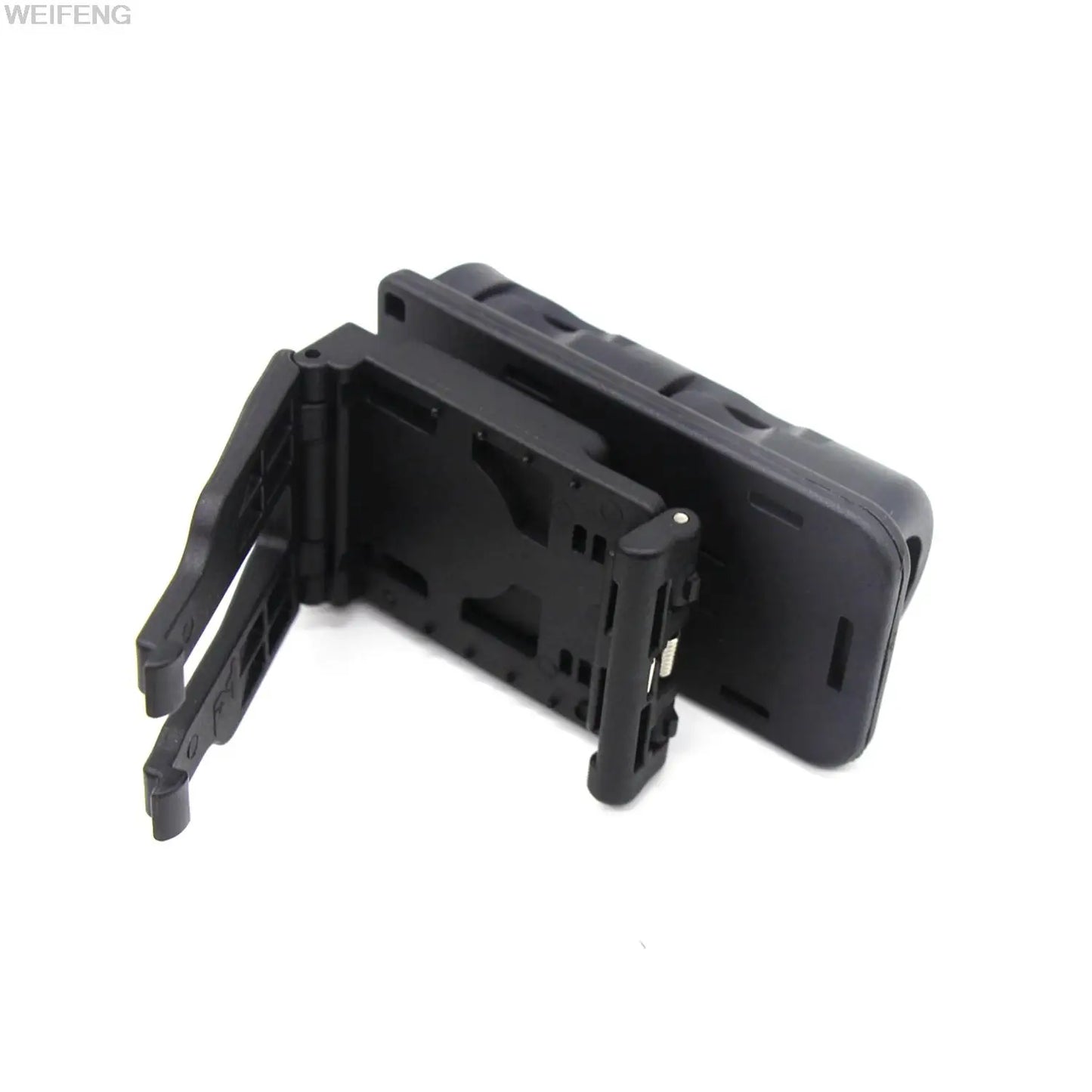 360° Rotating Tactical Flashlight Holster Pouch – MOLLE Belt Clip LED Torch Holder Case