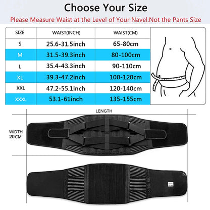 Double Pull Lumbar Support Belt — Orthopedic Waist Corset for Men & Women | Spine Decompression, Back Pain Relief & Waist Trainer Brace