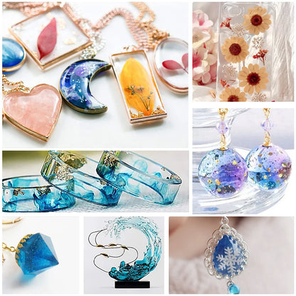 1:1 Crystal Clear Epoxy Resin Kit – High Gloss, Bubble-Free Art Resin for Coating, Casting & DIY Jewelry Making