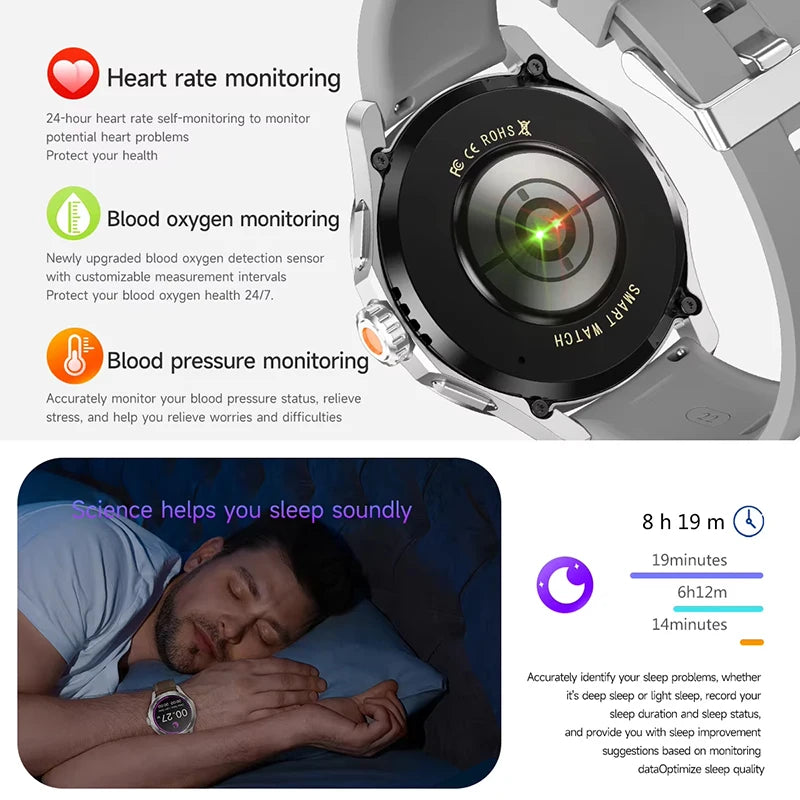 S4 Ultra Xiaomi Smart Bracelet — AMOLED HD Screen Men’s Watch with Bluetooth Call, GPS, NFC, Heart Rate & Compass Tracking