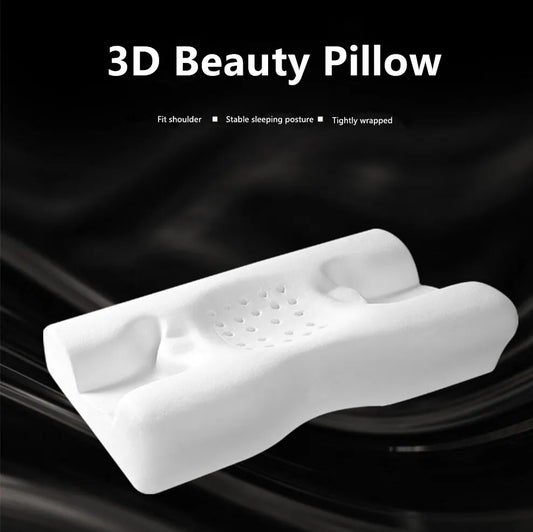 3D Beauty Side Sleep Pillow – Memory Foam Cervical Pillow, Anti-Wrinkle Face Support for Better Sleep