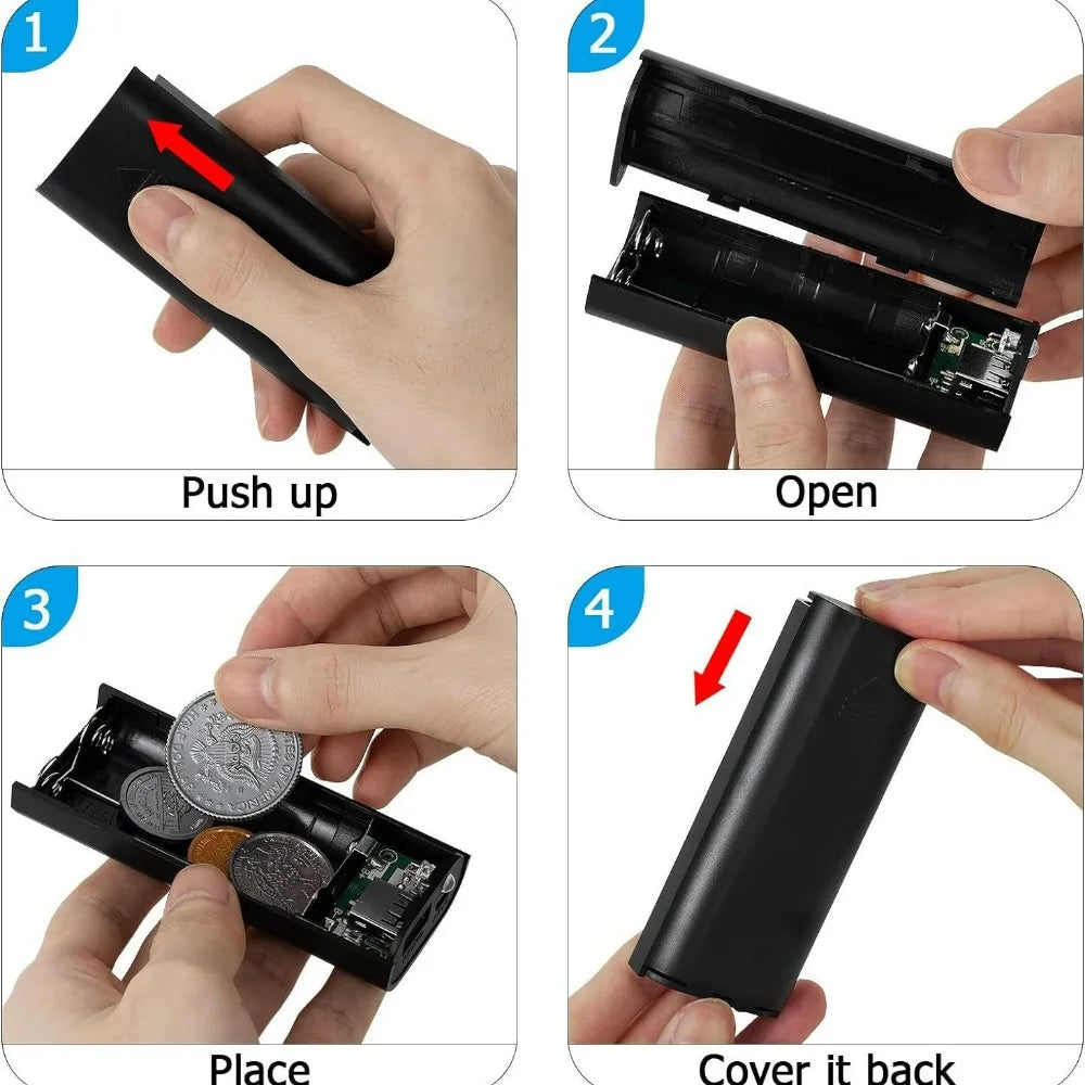 Fake Charger Hidden Storage Box – Portable Secret Safe for Money, Jewelry, and Small Valuables