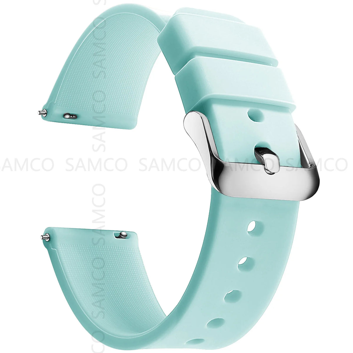 Silicone Quick Release Watch Bands 14–24mm for Samsung Galaxy, Garmin & Huawei - Soft Rubber Replacement Watch Straps