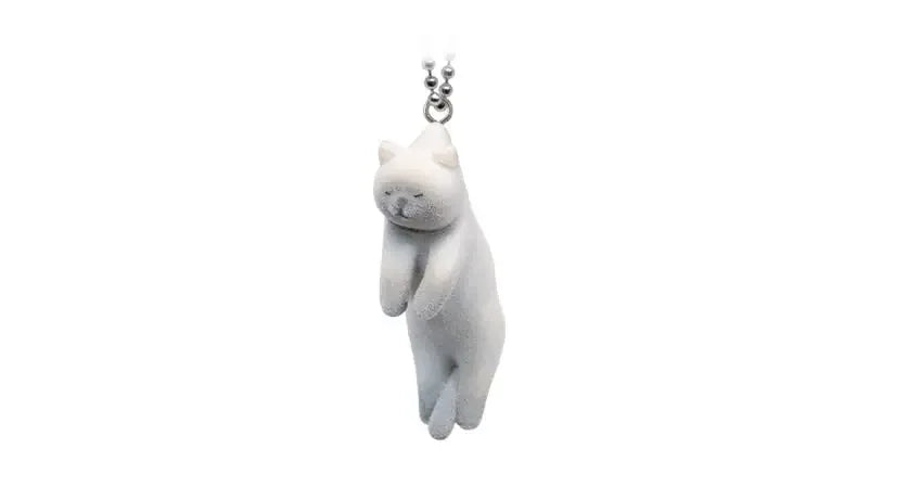 Tsumada Neko Qualia Capsule Toy - Cute Flocky Cat Mascot Ball Chain Collectible