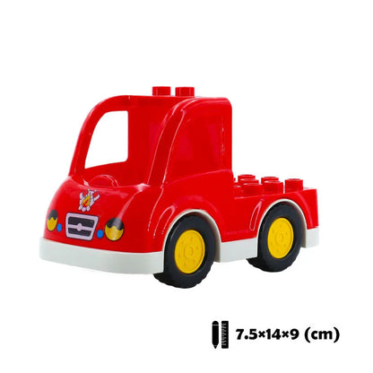 New Large Building Blocks Toys – Cartoon Princess Carriage, Car & Airplane Vehicle Models, Big Bricks Gift for Kids