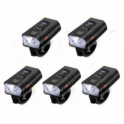 LED Bicycle Front Light - Type-C Rechargeable MTB Road Bike Headlamp, Easy-Install Cycling Accessory
