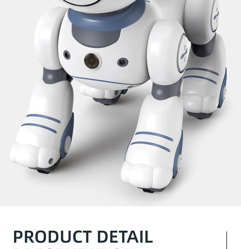 2-in-1 Intelligent Remote Control Robot Dog – Programmable Stunt & Voice Command Toy with Touch & Music for Kids
