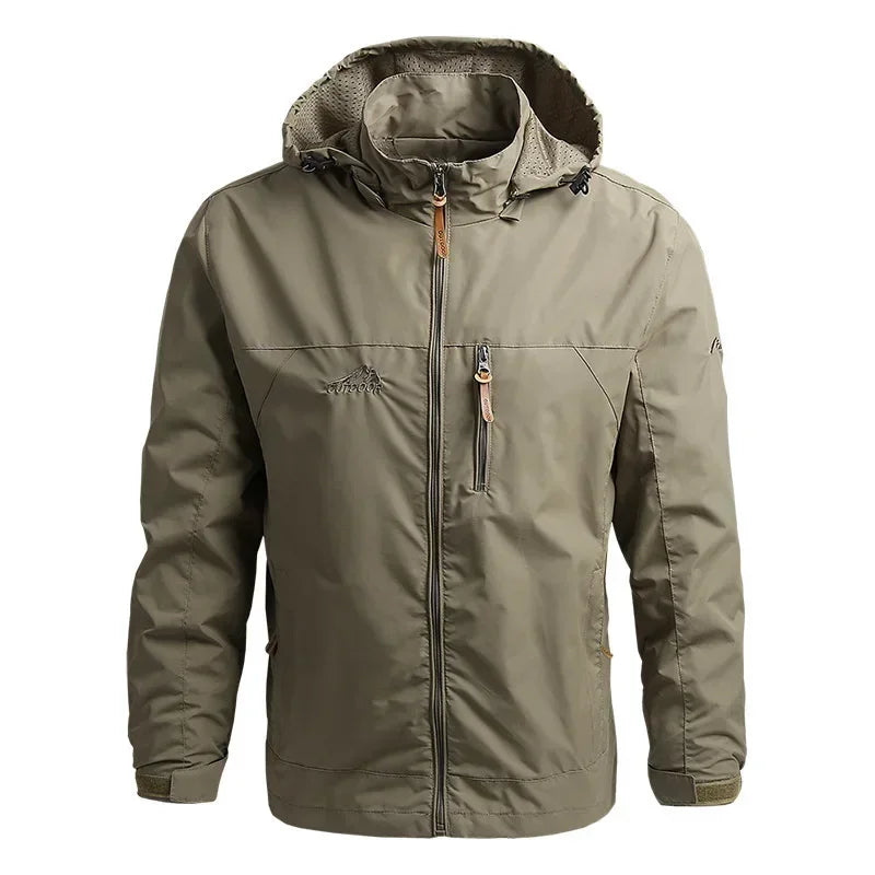Men's Waterproof Windbreaker Jacket - Autumn Winter Outdoor Hiking Camping Fishing Casual Baseball Coat