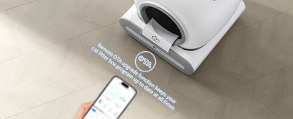 DOEL Automatic Self-Cleaning Cat Litter Box – App-Controlled Smart Toilet with Litter Mat for Multiple Large Cats