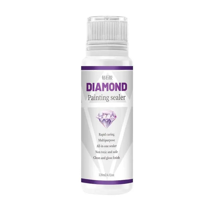 120ML Diamond Painting Sealer – Adhesive & Puzzle Art Glue for Permanent Hold & Shine Effect