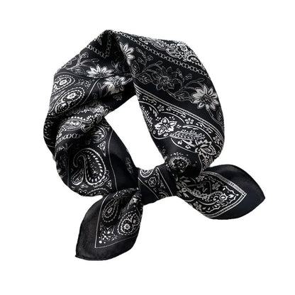 New 2024 Pashmina Scarf – 100% Mulberry Silk Small Shawl, Summer Beach Poncho, Women’s Hijab, Bandana & Kerchief 53x53cm