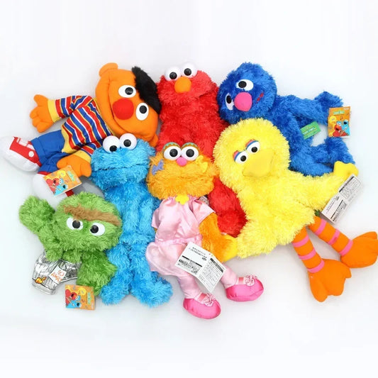 Sesame Street Elmo Hand Puppet - Large Soft Plush Cartoon Toy for Kids, Birthday & New Year Gifts