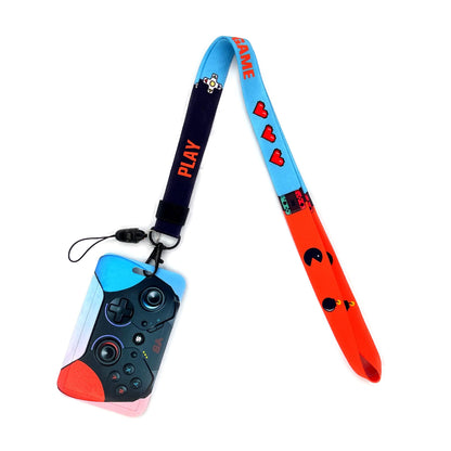 Vintage Tape ID Card Holder with Hanging Rope – Mobile Phone & Chest Card Lanyard