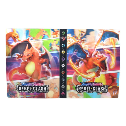 Charizard 240Pcs Card Album – Anime Card Binder for Mewtwo, Charizard & Collections, Protector Folder Gift