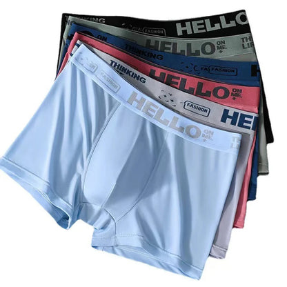 Men's Ice Silk Graphene Boxer Briefs – Breathable, Ultra-Thin, Comfortable Trunks Underwear