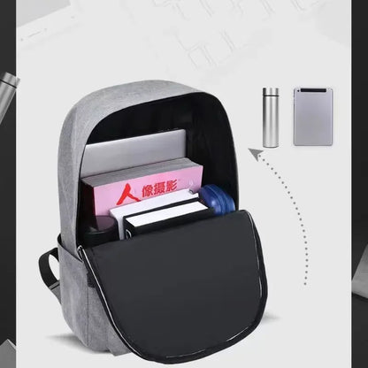 Trendy Minimalist Large Capacity Backpack for Men & Women – Versatile School, Travel & Laptop Bag, Washable Unisex Design