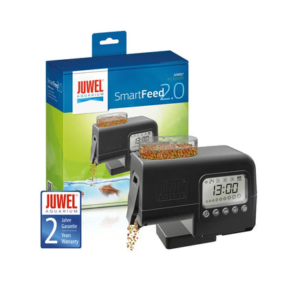 JUWEL Aquarium SMARTFEED 2.0 – Premium Automatic Fish Feeder with LCD Timer & Digital Food Dispenser