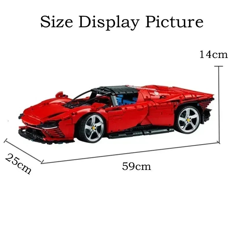 Daytonae SP3 Car Building Block Model — 3778 Pieces, Compatible with 42143, Birthday Gift for Kids and Adults
