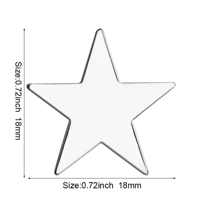 Baby Blue Metal Star Lapel Pin Brooch – Colorful Enamel Star Badge Accessories for Jackets, Bags & Fashion Outfit Decor