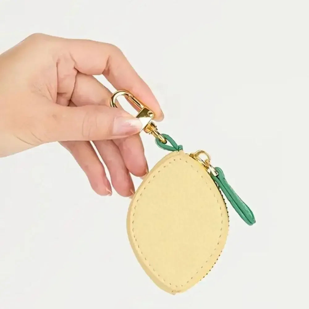 Mini Cherry & Strawberry Coin Purse – Cute PU Leather Keychain Bag for Earphones and Small Storage, Korean Style