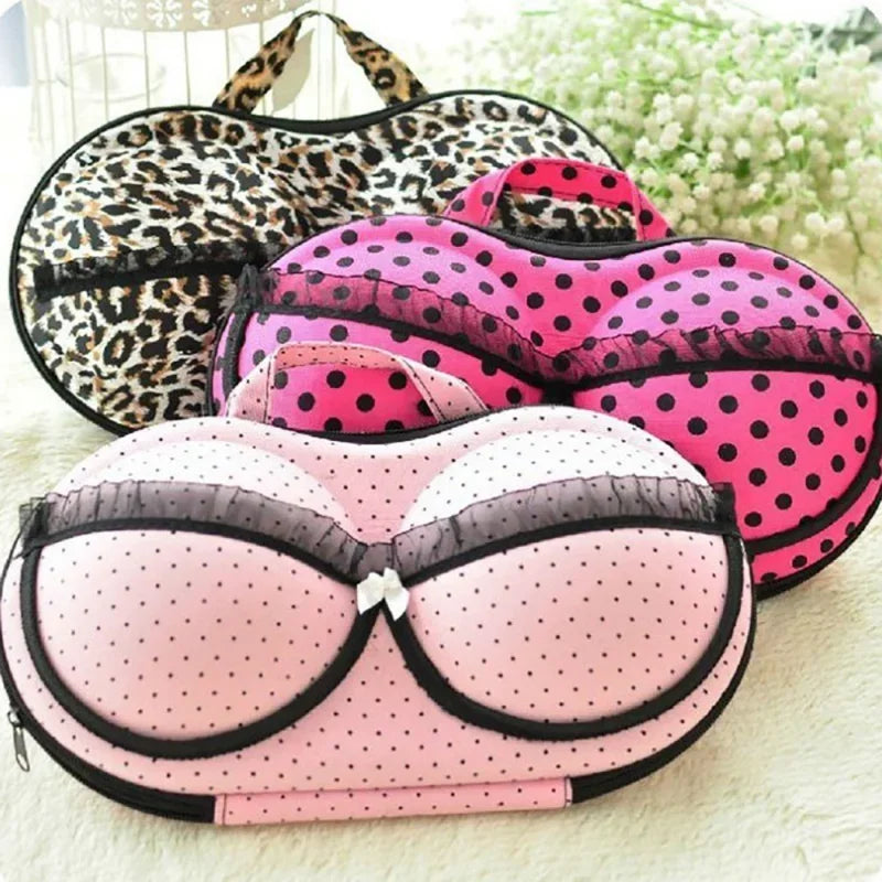Waterproof Travel Bra and Underwear Organizer Bag – Portable Zip Storage Case for Home and Travel