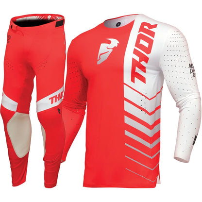Thor 2026 Motorcycle Riding Set - Bleach Black Camo Off-Road Racing Gear Long Sleeve Jersey and Pants