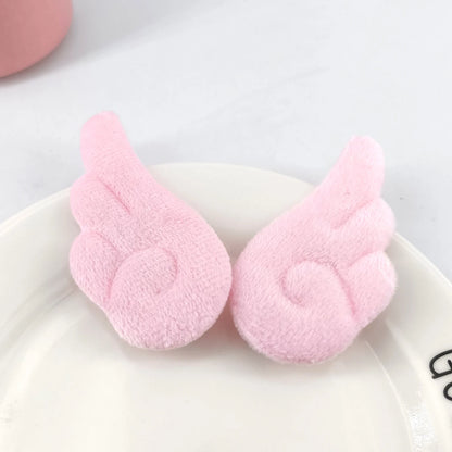 Angel Wing Plush Hair Clips - Cute 5cm Hairpin Barrettes for Girls Sweet Style Headwear & Accessories