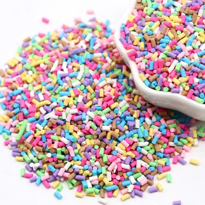 Boxi Polymer Clay Sprinkles - Star, Flower & Fruit Slice DIY Nail Art Accessories