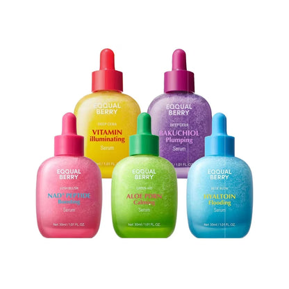 EQQUAL BERRY Firming Serum Set - 30ml Lightweight Skincare for Moisturizing, Pore Care & Fine Lines