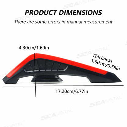 BLALION 2PCS Motorcycle Side Wing LED Lights — 12V Universal Aerodynamic Spoiler Lamps, Decoration & Modification Kit