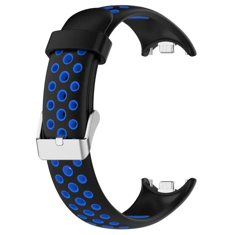Two-Color Silicone Sport Strap for Xiaomi Mi Band 9 & 8 – Breathable Smartwatch Wristband Accessory