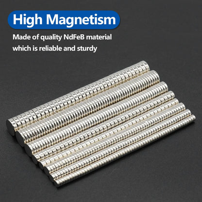 N35 Neodymium Round Magnets - Super Strong Permanent Fridge Magnets for DIY Crafts and Projects