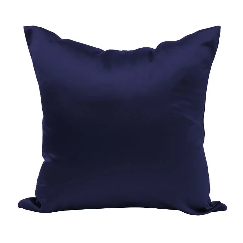 Silky Satin Pillow Cover - Smooth Decorative Cushion Case for Sofa & Bed