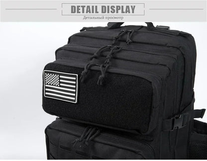 25L/45L Tactical Backpack for Men & Women – Outdoor Hiking Molle Daypack, School & Gym Rucksack with Dual Cup Holders
