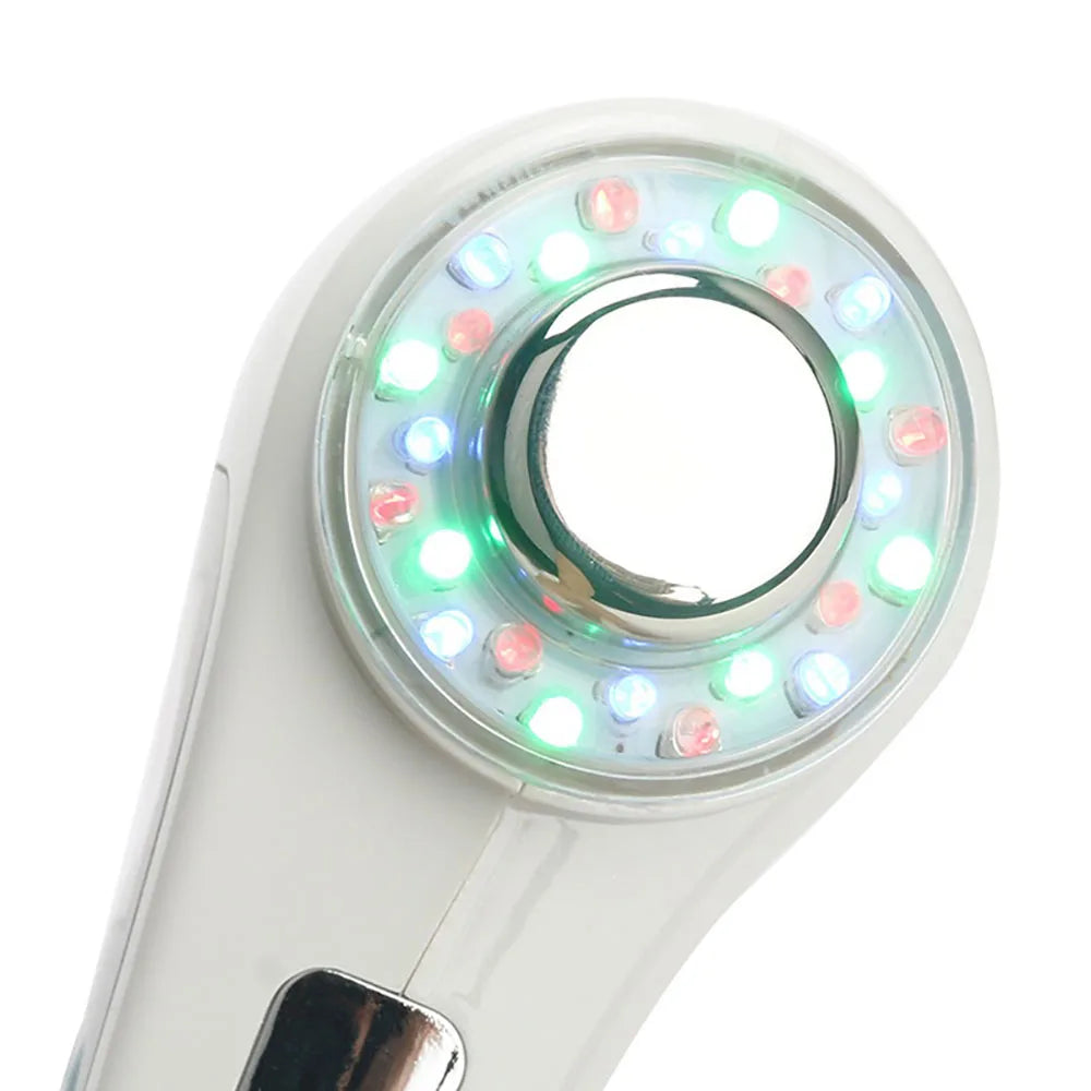 Double-Headed Cavitation Ultrasonic Face & Body Slimming Massager – 7-Color LED Photon Therapy for Skin Care, Anti-Wrinkle & Lifting
