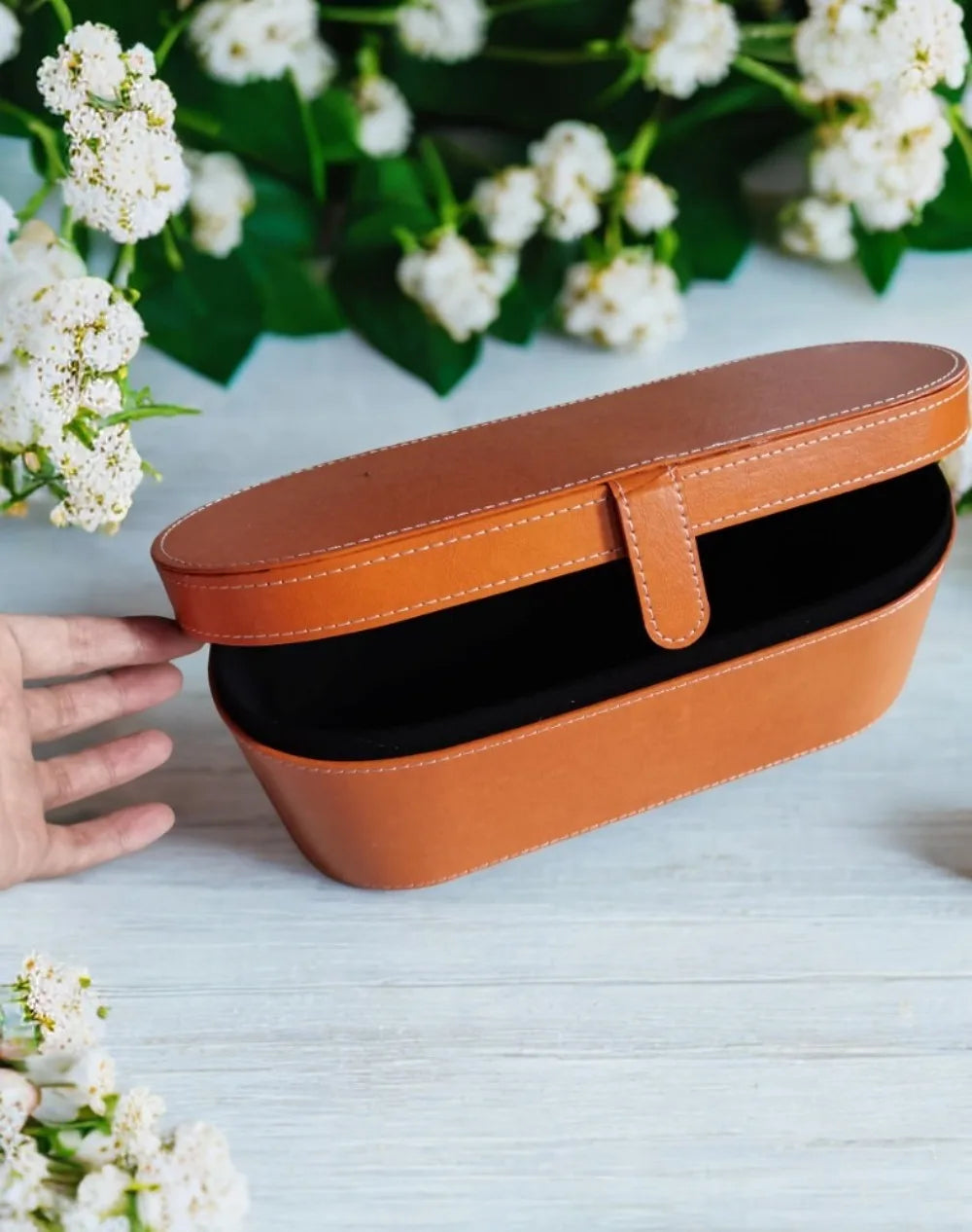 Portable PU Hair Dryer Storage Case – Large Capacity Dustproof Bag for Curling Tools & Accessories