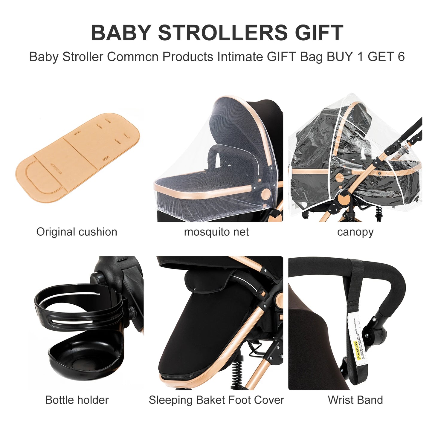 High-Quality 3-in-1 Newborn Baby Stroller — Lightweight Folding Cart with Comfort Seat & ISOFIX Safety