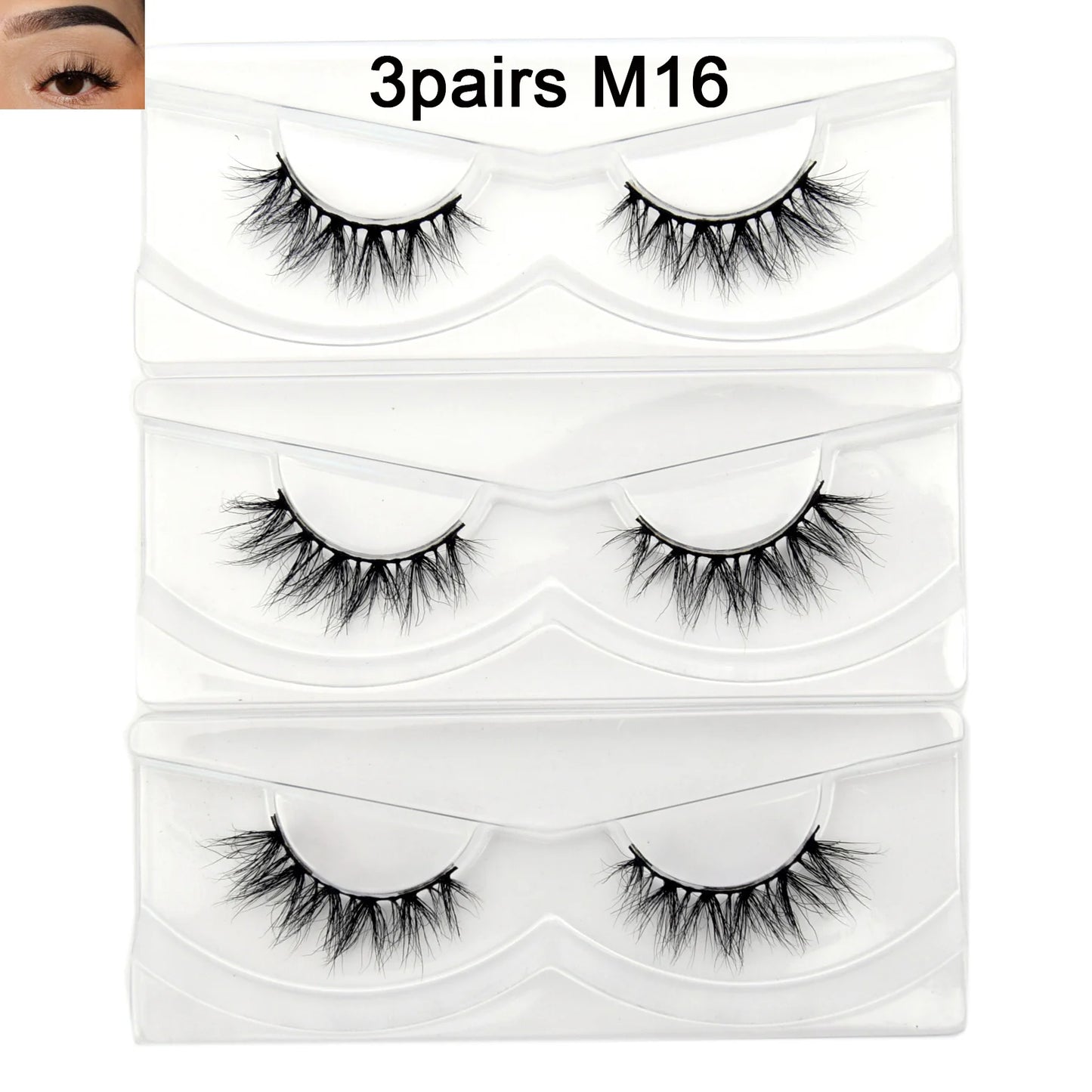 Visofree 13mm 3D Mink Eyelashes – Natural Long Handmade Cruelty-Free False Lashes for Makeup G04