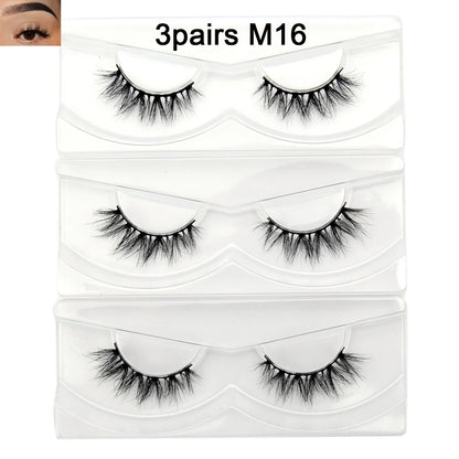 Visofree 13mm 3D Mink Eyelashes – Natural Long Handmade Cruelty-Free False Lashes for Makeup G04