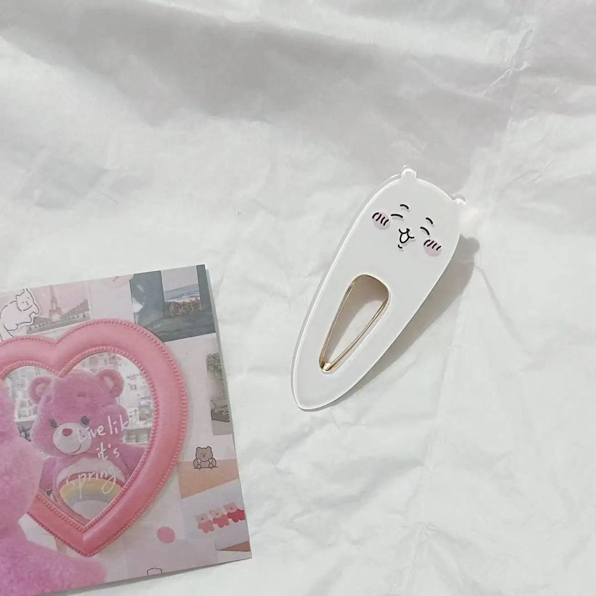 Kawaii Chiikawa Acrylic Hair Clips - Cute Cartoon Duckbill Clips Anime Hair Accessories for Daily Use