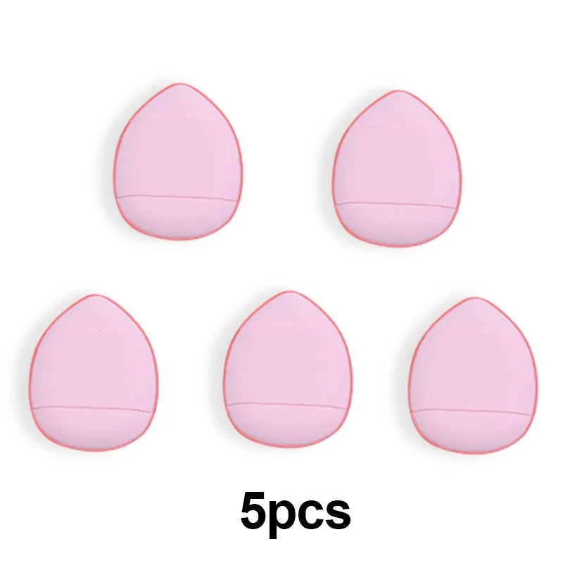 5/10PCS Mini Finger Puff Sponges – Small Air Cushion Makeup Applicators for Foundation & BB Cream